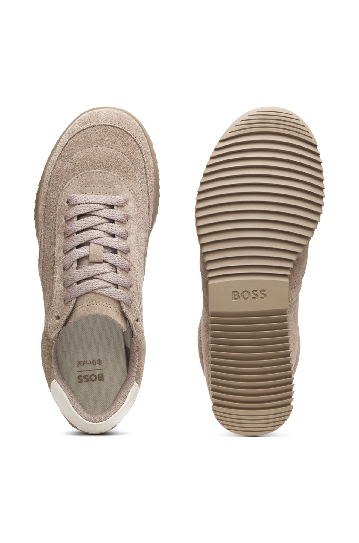 SUEDE TRAINERS WITH LEATHER BACKTAB - 5