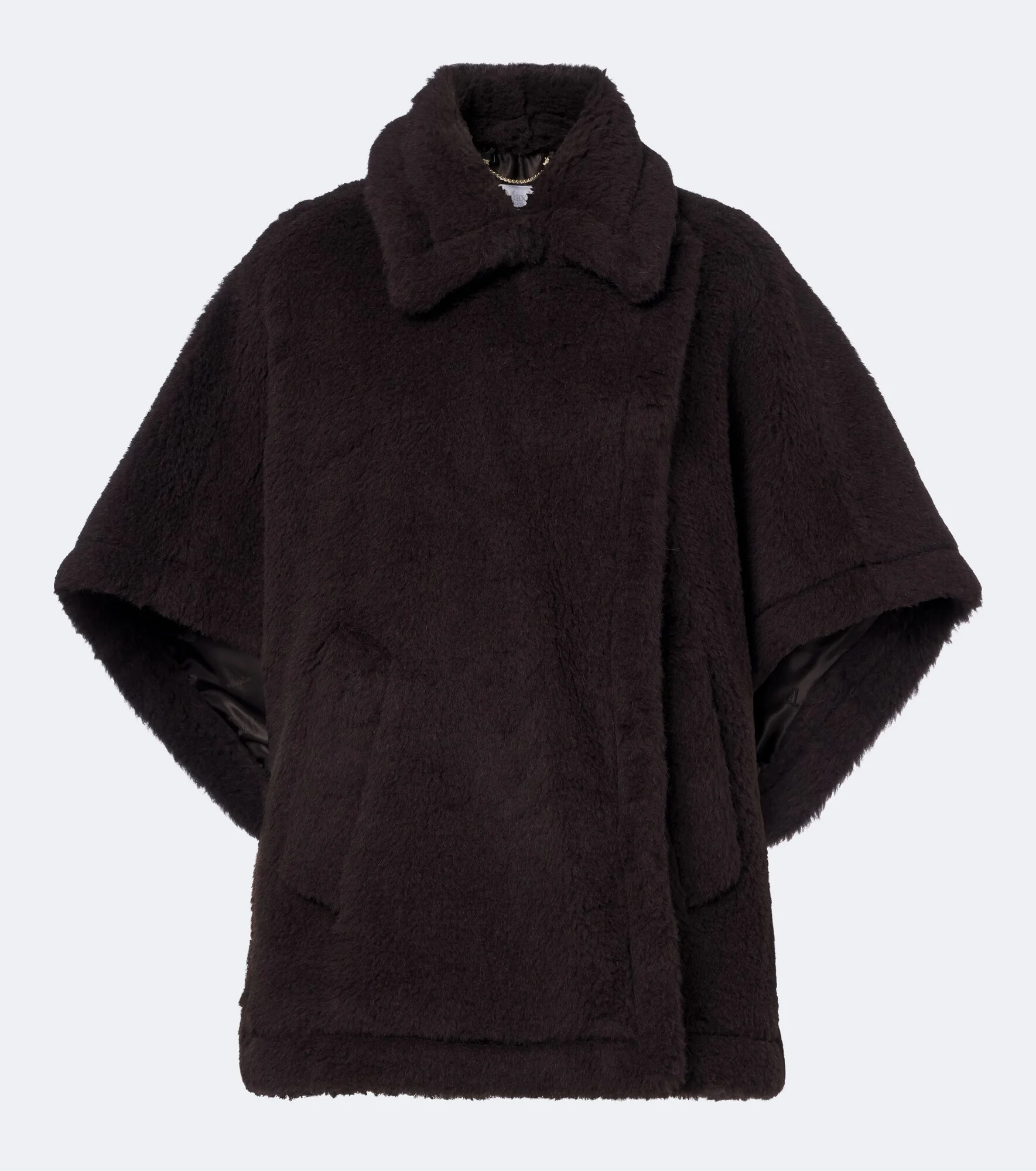 Alpaca, wool, and silk cape - 1