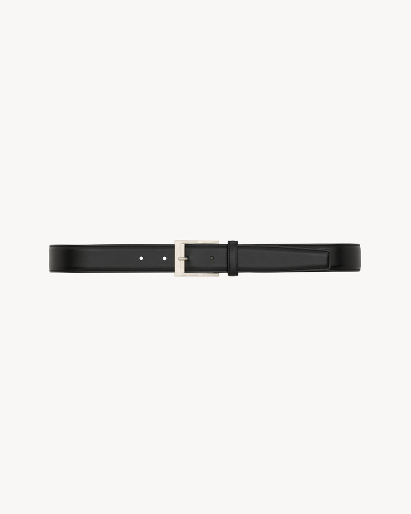 RECTANGULAR BUCKLE BELT IN SMOOTH LEATHER 1