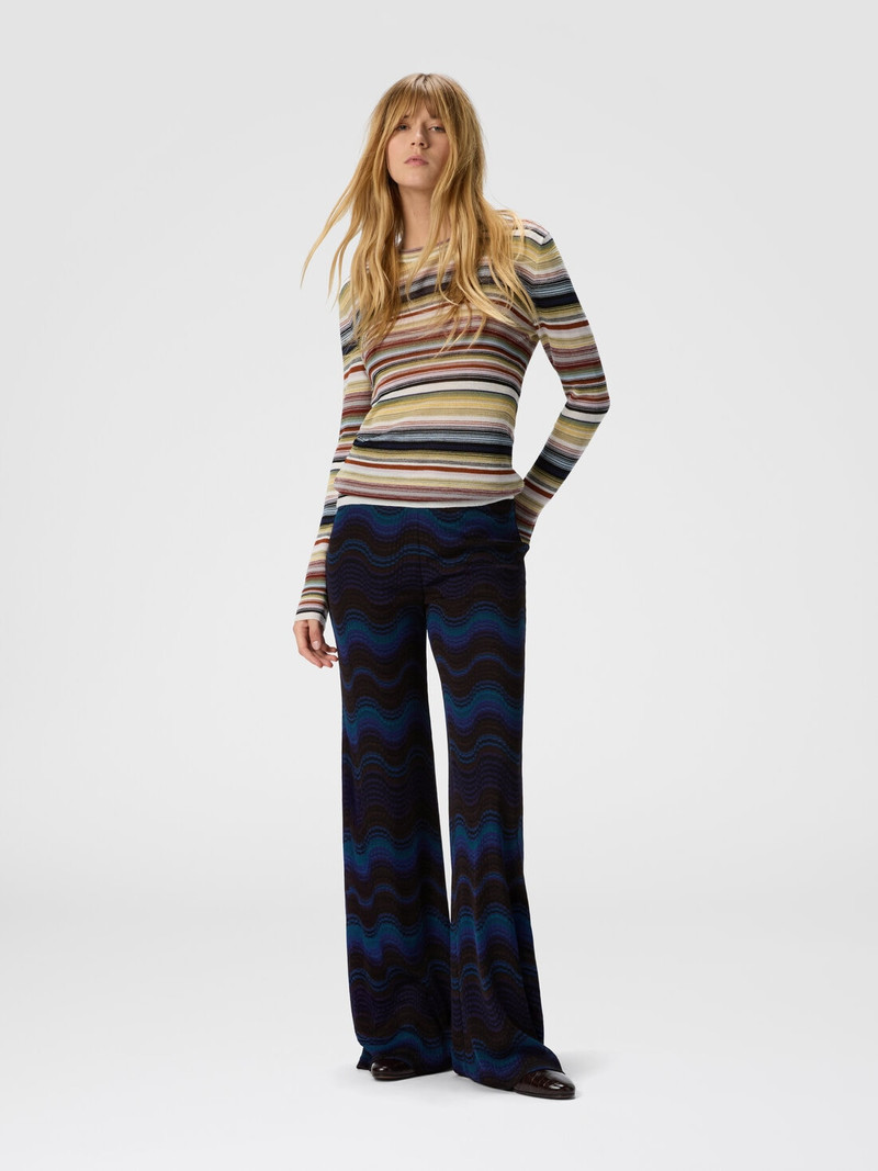 Missoni Striped crew neck sweater outlook