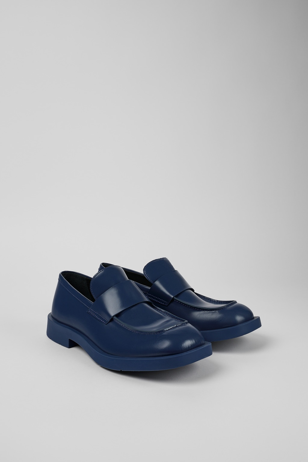 Blue Leather Moccasin - 2