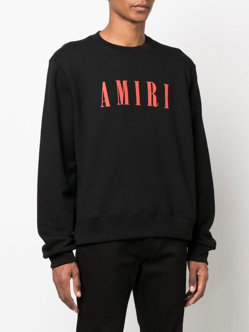 logo-print crew-neck sweatshirt - 3