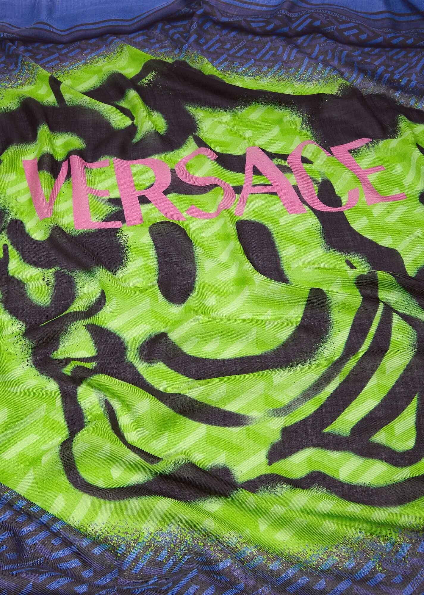 Medusa Tag Wool & Silk Shawl - 3