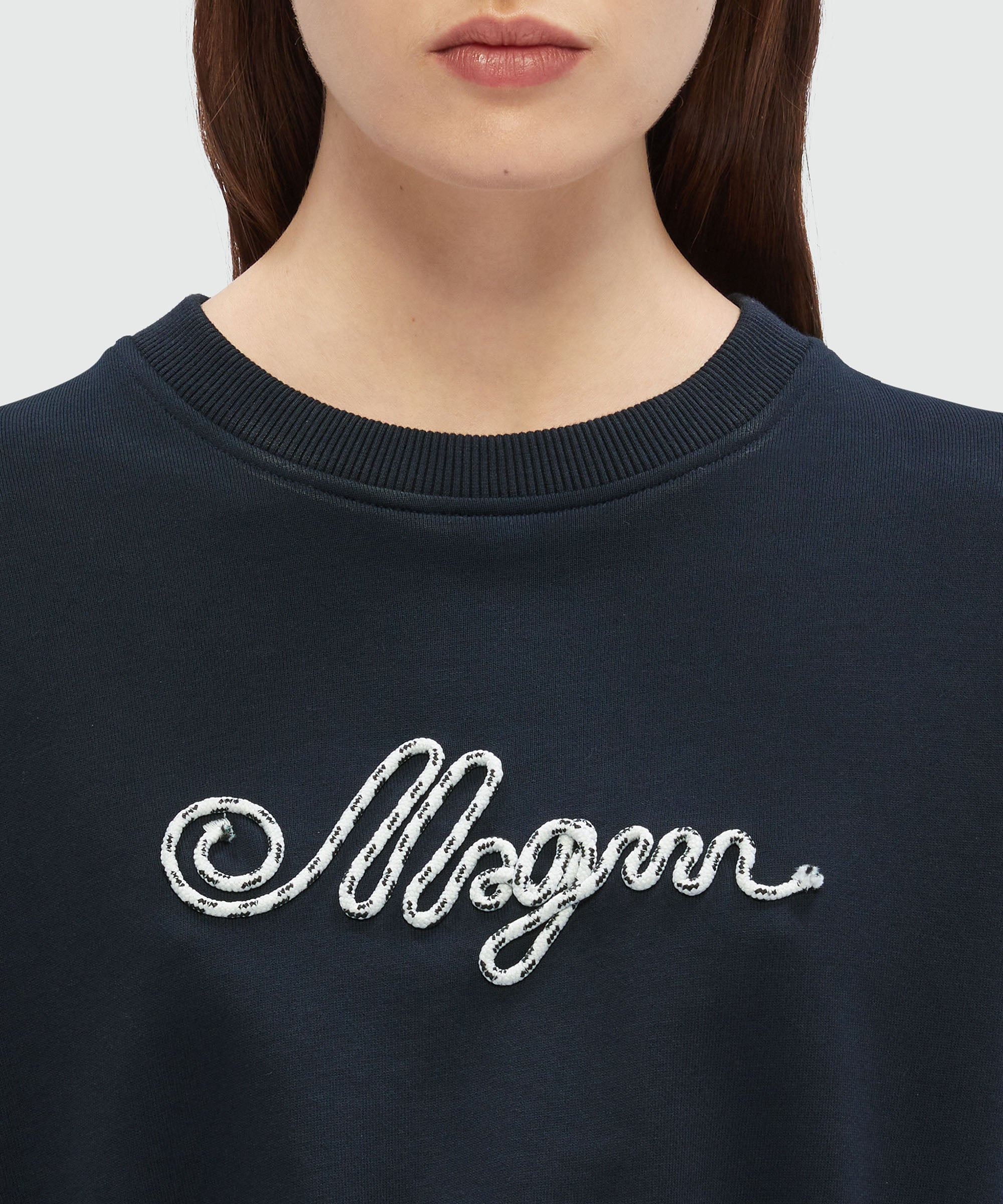 Cropped sweatshirt with rope MSGM logo - 5