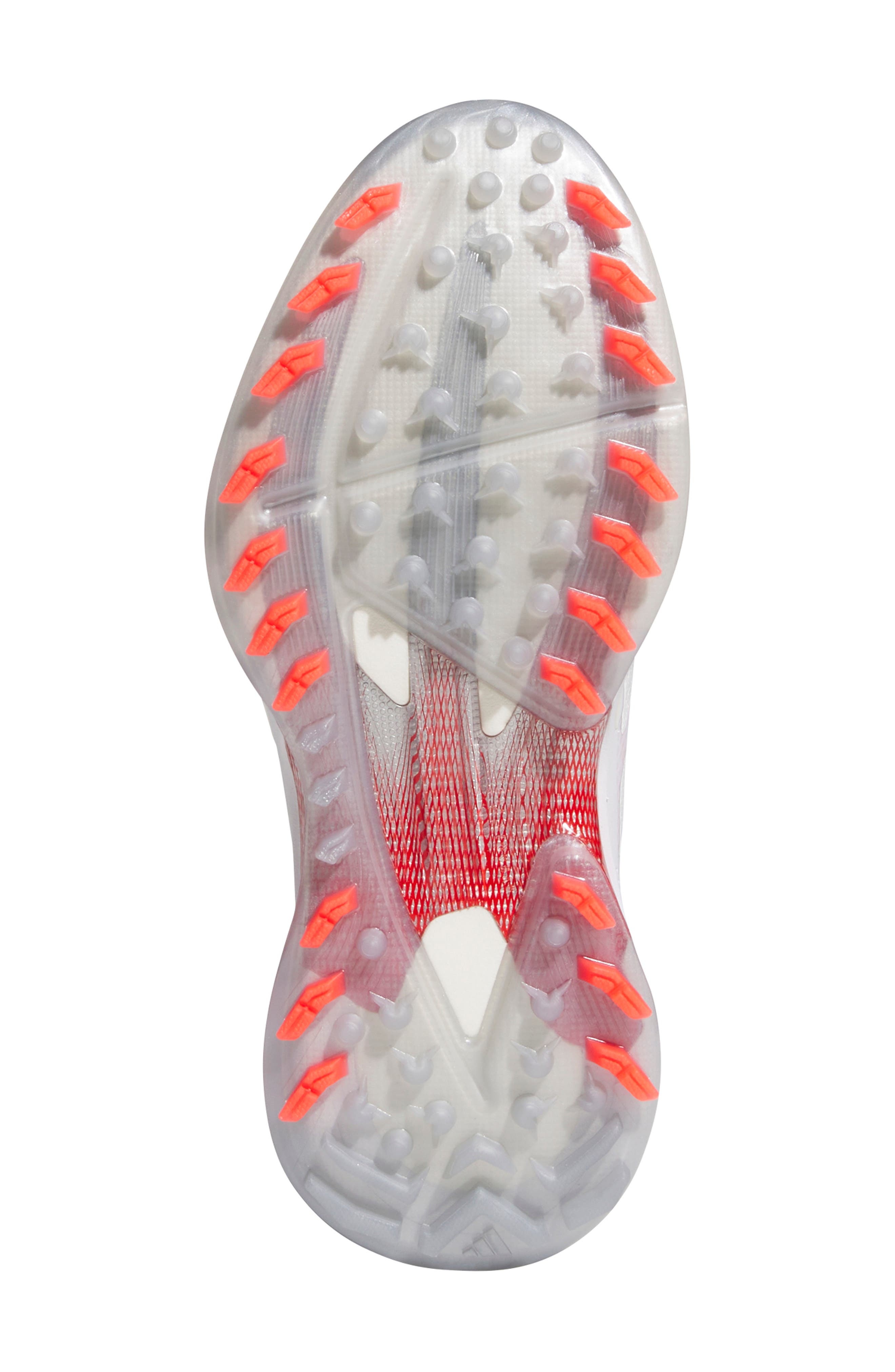 adidas Adizero ZG Golf Shoe in White/Silver Met./Lucid Red at Nordstrom - 5