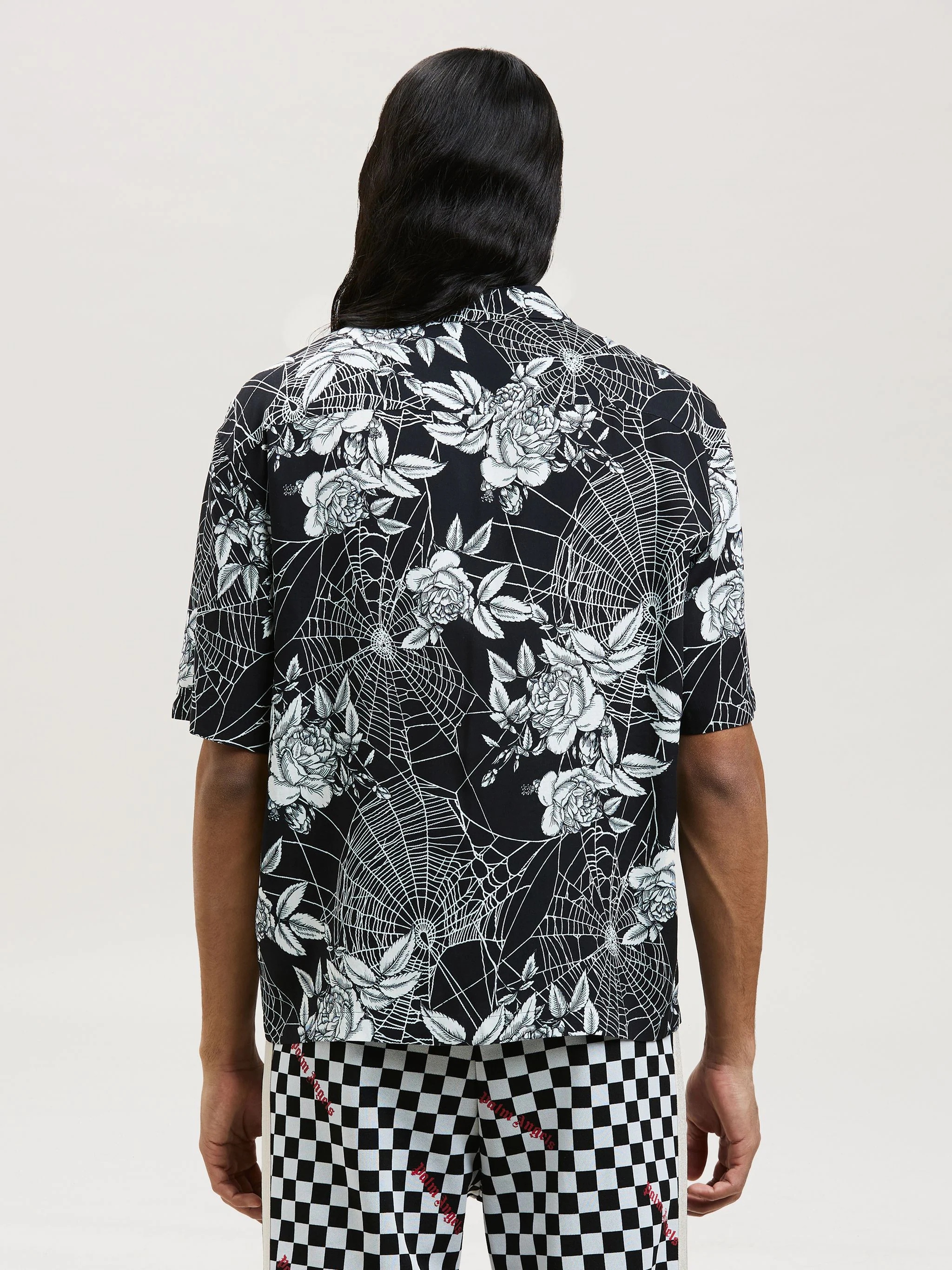 ROSES PRINT BOWLING SHIRT - 5