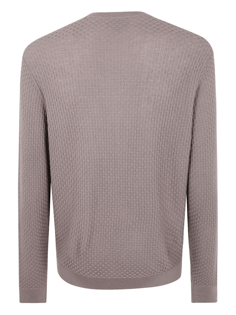 EMPORIO ARMANI textured sweater outlook