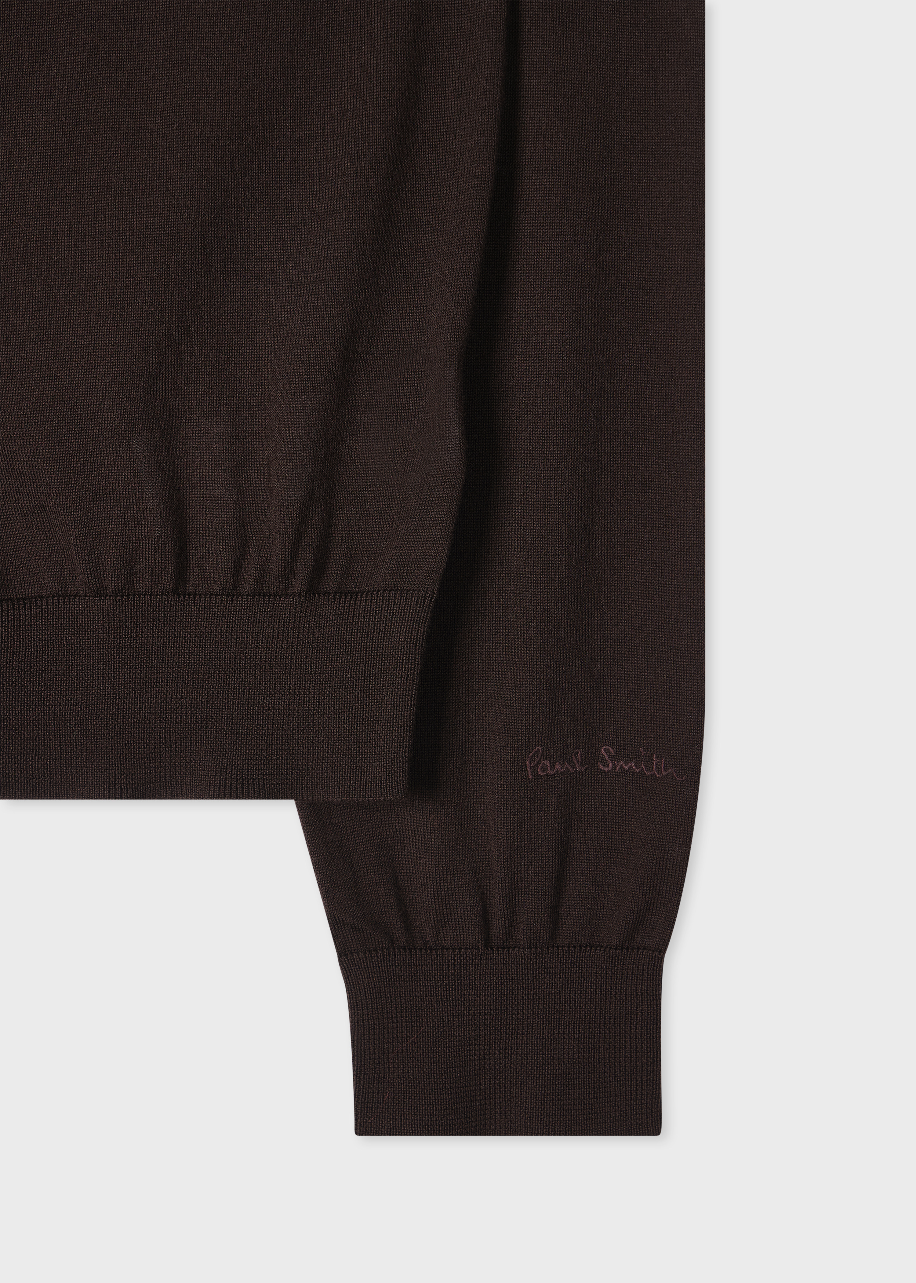 Dark Brown Merino Wool Sweater - 2