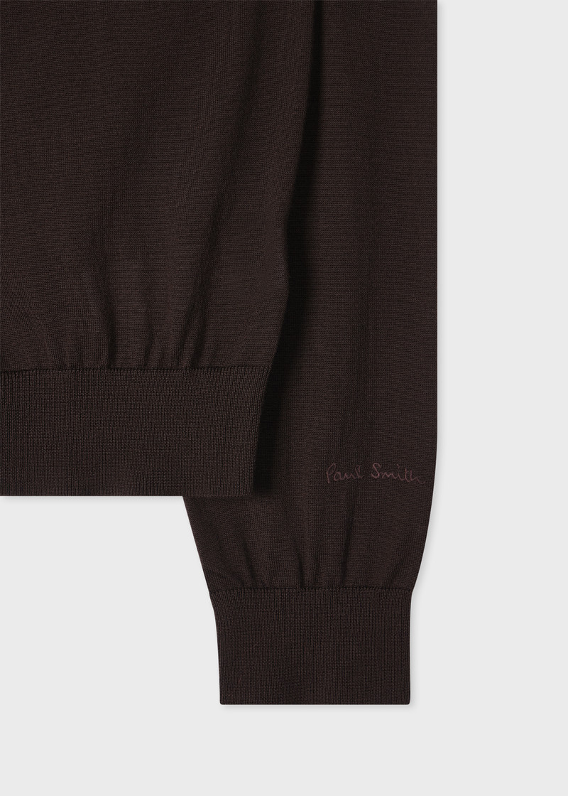 Paul Smith Dark Brown Merino Wool Sweater outlook