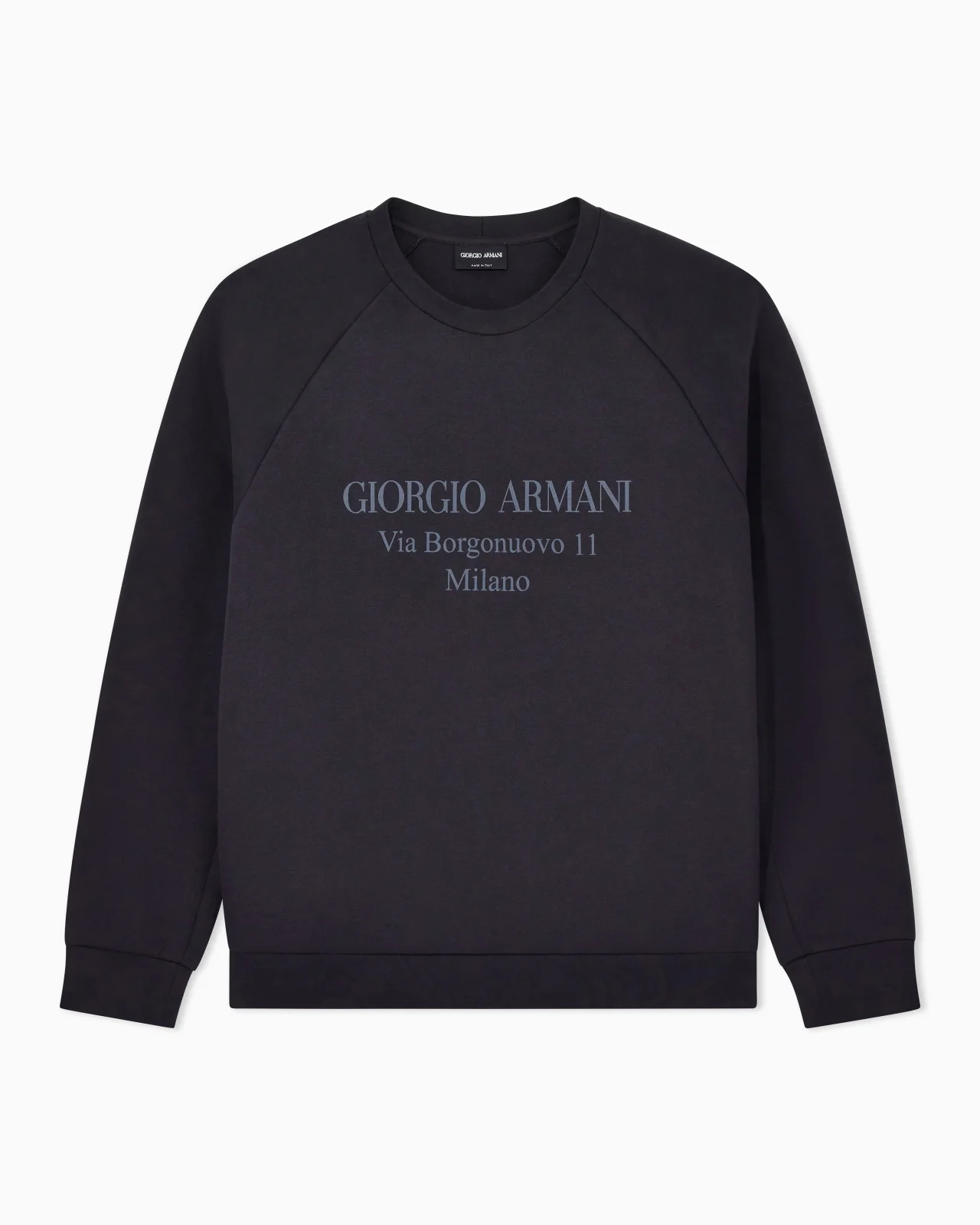 Borgonuovo 11 sweatshirt in cotton double jersey - 1