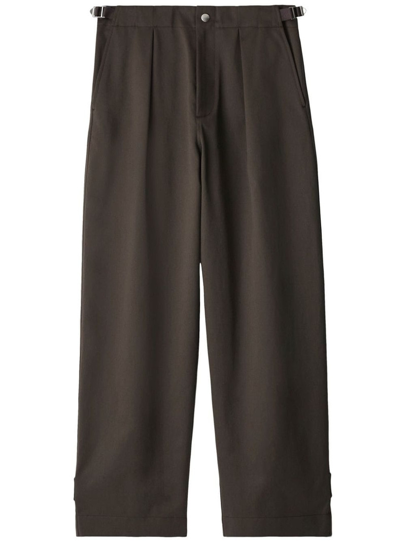 straight-leg cotton trousers 1