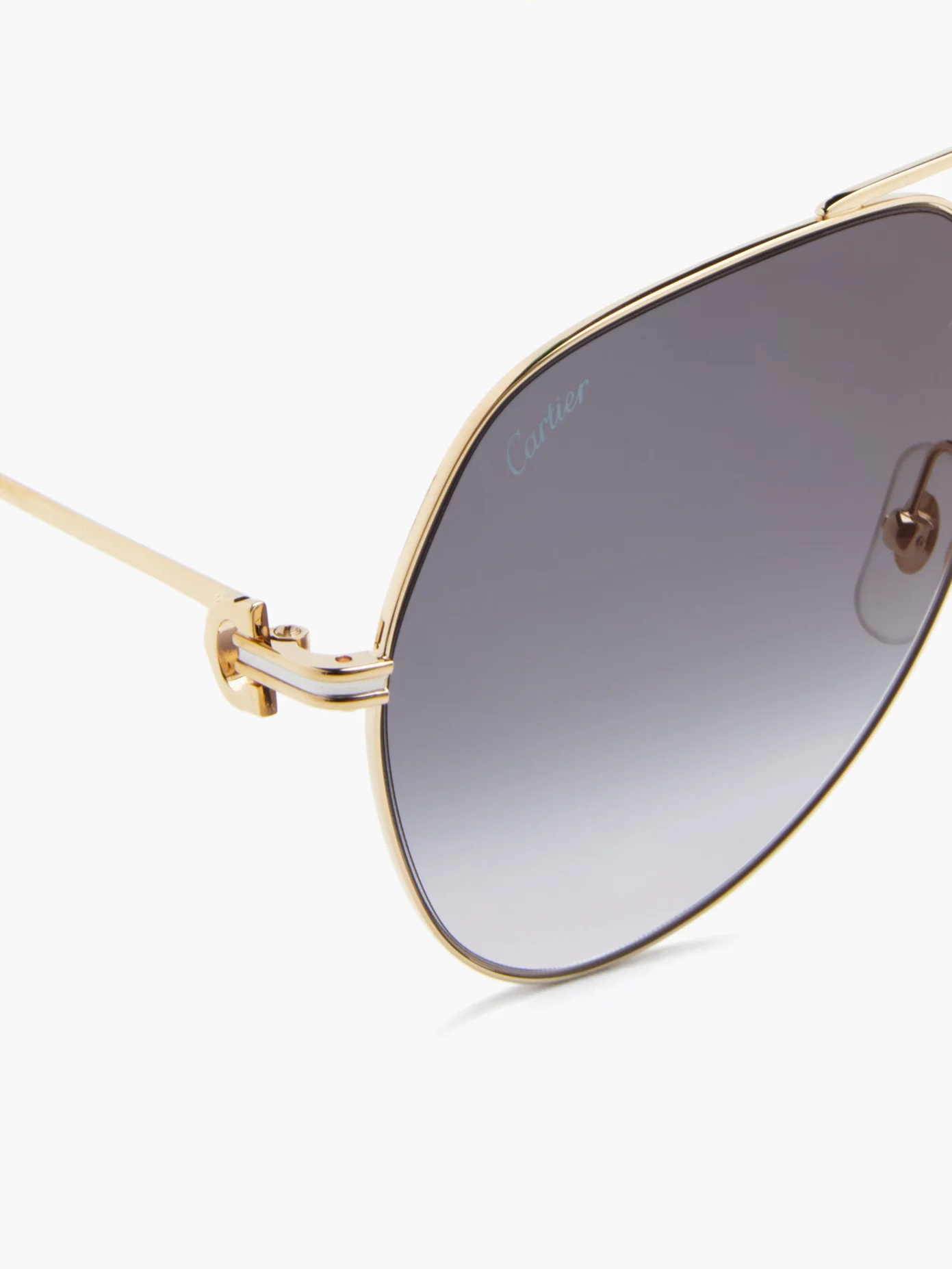 Première de Cartier aviator metal sunglasses - 4