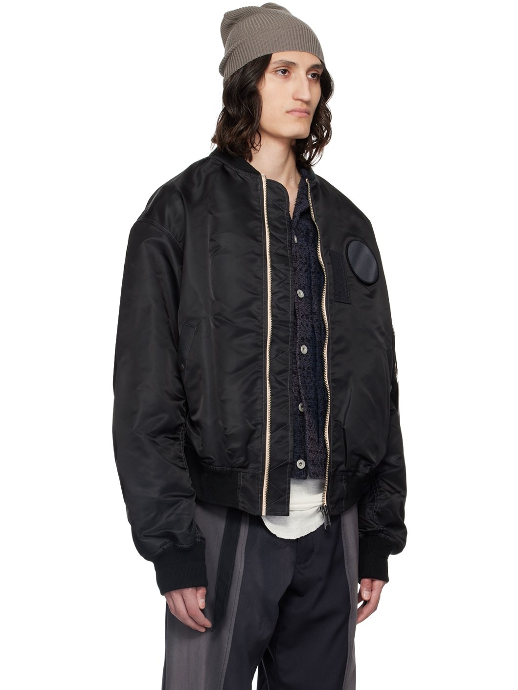 Black Alpha Industries Edition Bomber Jacket - 2