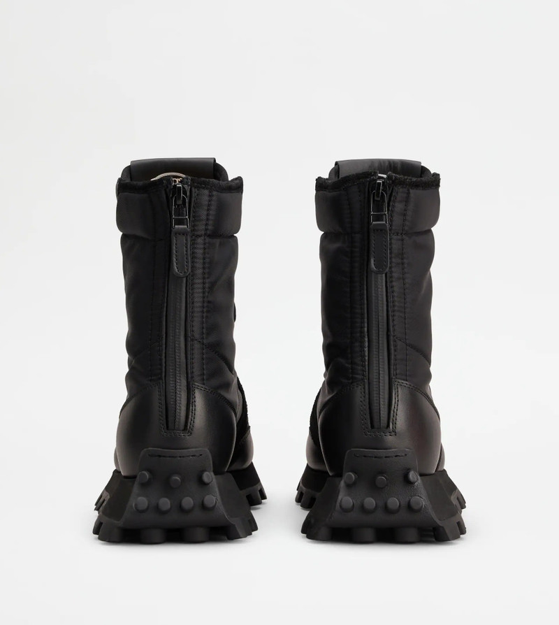 Tod's ANKLE BOOTS TOD'S 1T IN LEATHER AND FABRIC - BLACK outlook