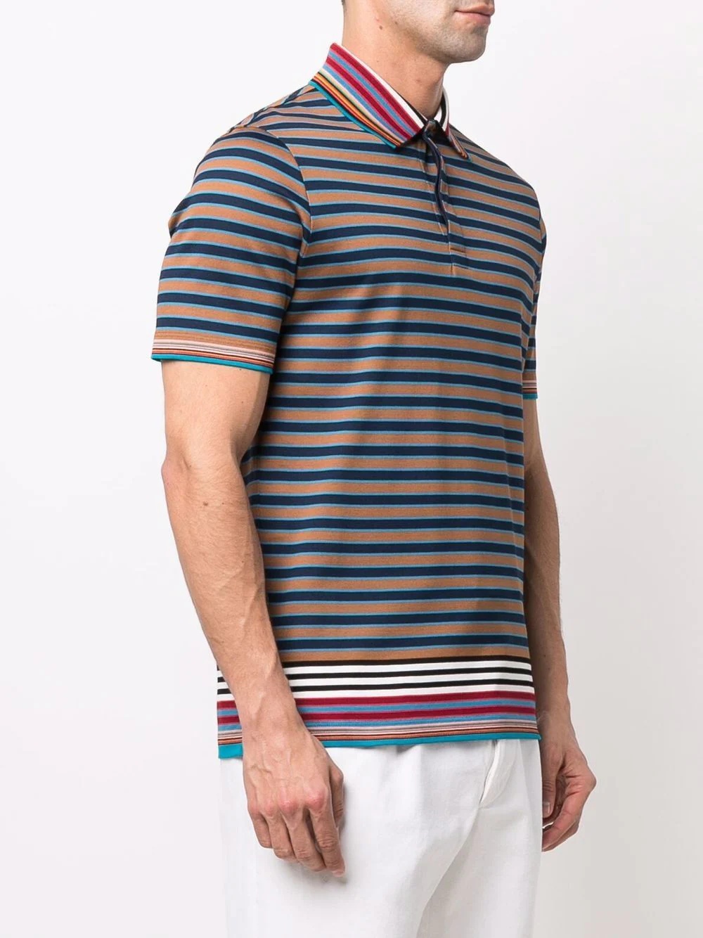 Summer Stripe-print polo shirt - 3