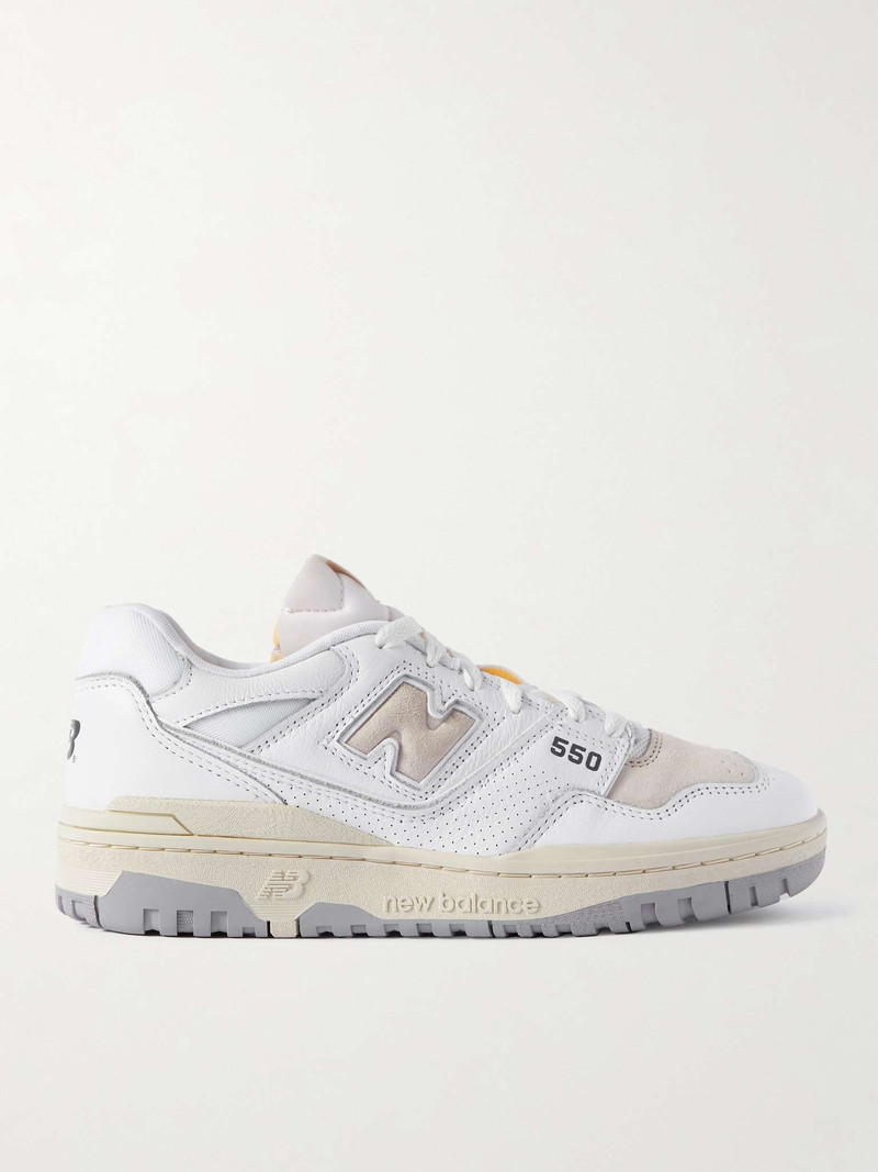550 Perforated Leather, Suede and Mesh Sneakers - 1