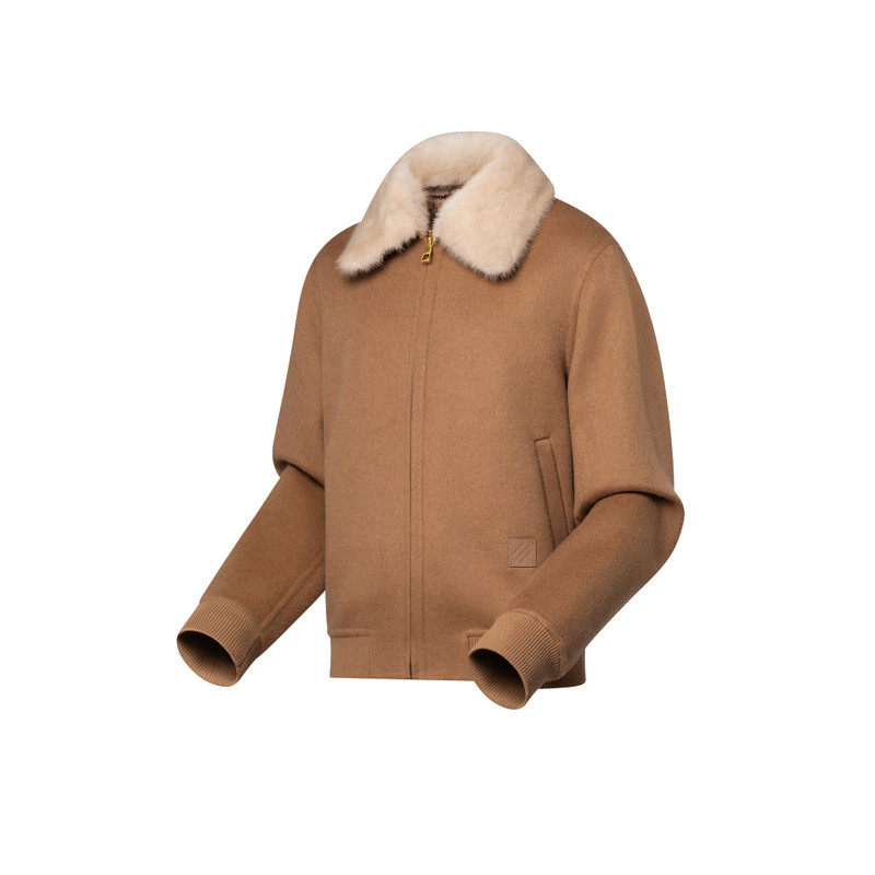 Louis Vuitton Vicuna And Cashmere Blouson With Mink Collar outlook