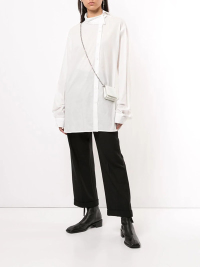 Ann Demeulemeester asymmetric collar shirt outlook