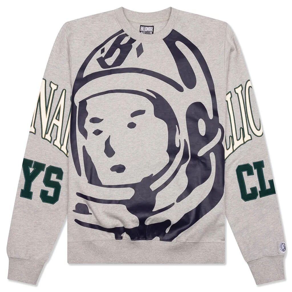 BIG FACE SWEATSHIRT - HEATHER GREY - 1