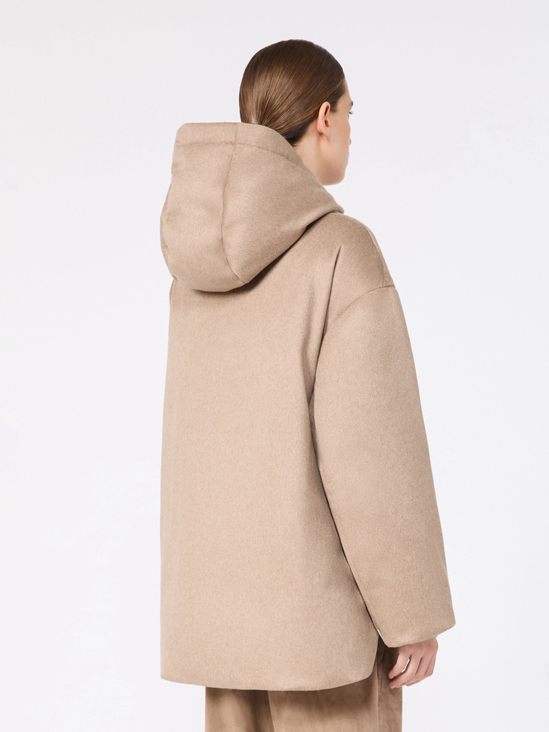 CLOWN Reversible cashmere puffer jacket - CLAY 4
