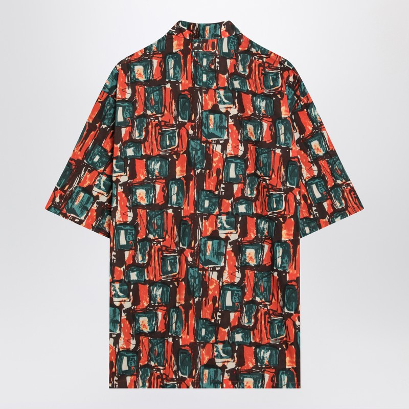 Prada Multicoloured Cotton Print Shirt Men - 2