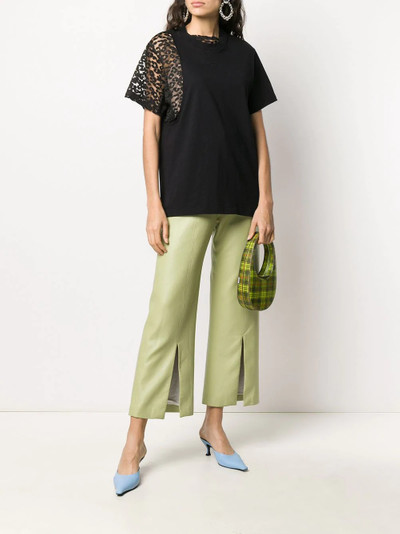 N°21 leopard print panel T-shirt outlook