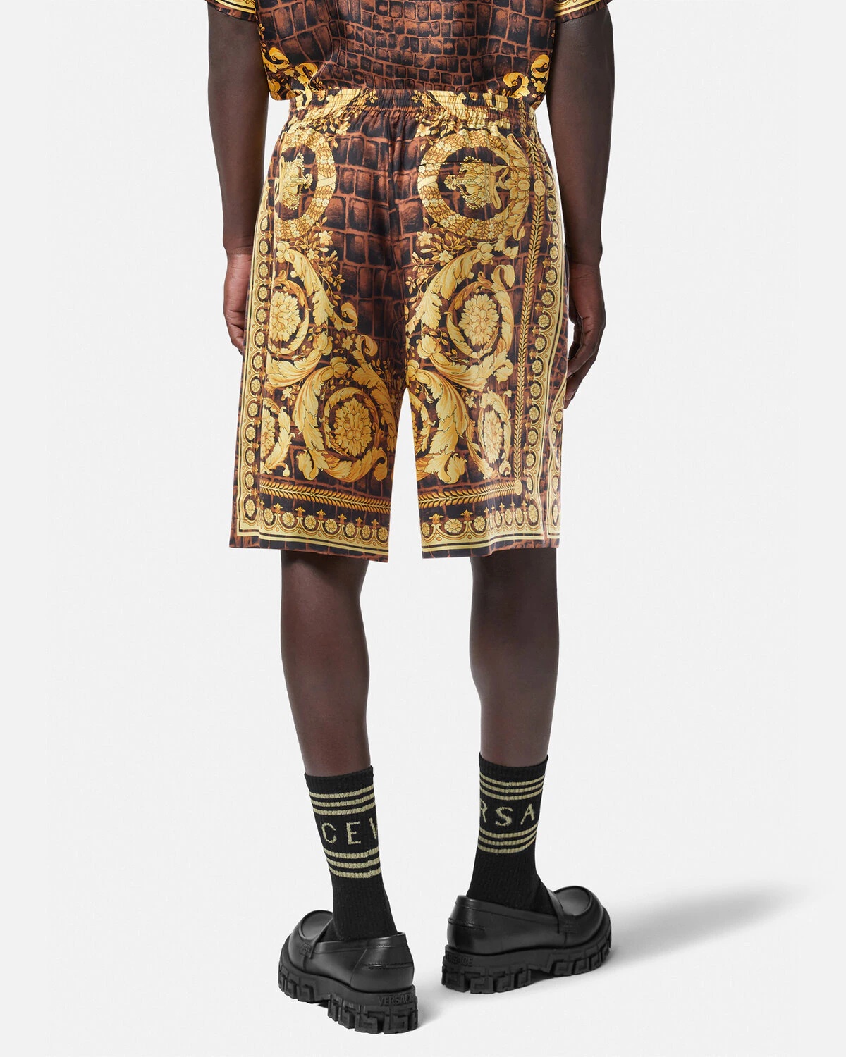 Baroccodile Silk Shorts - 4