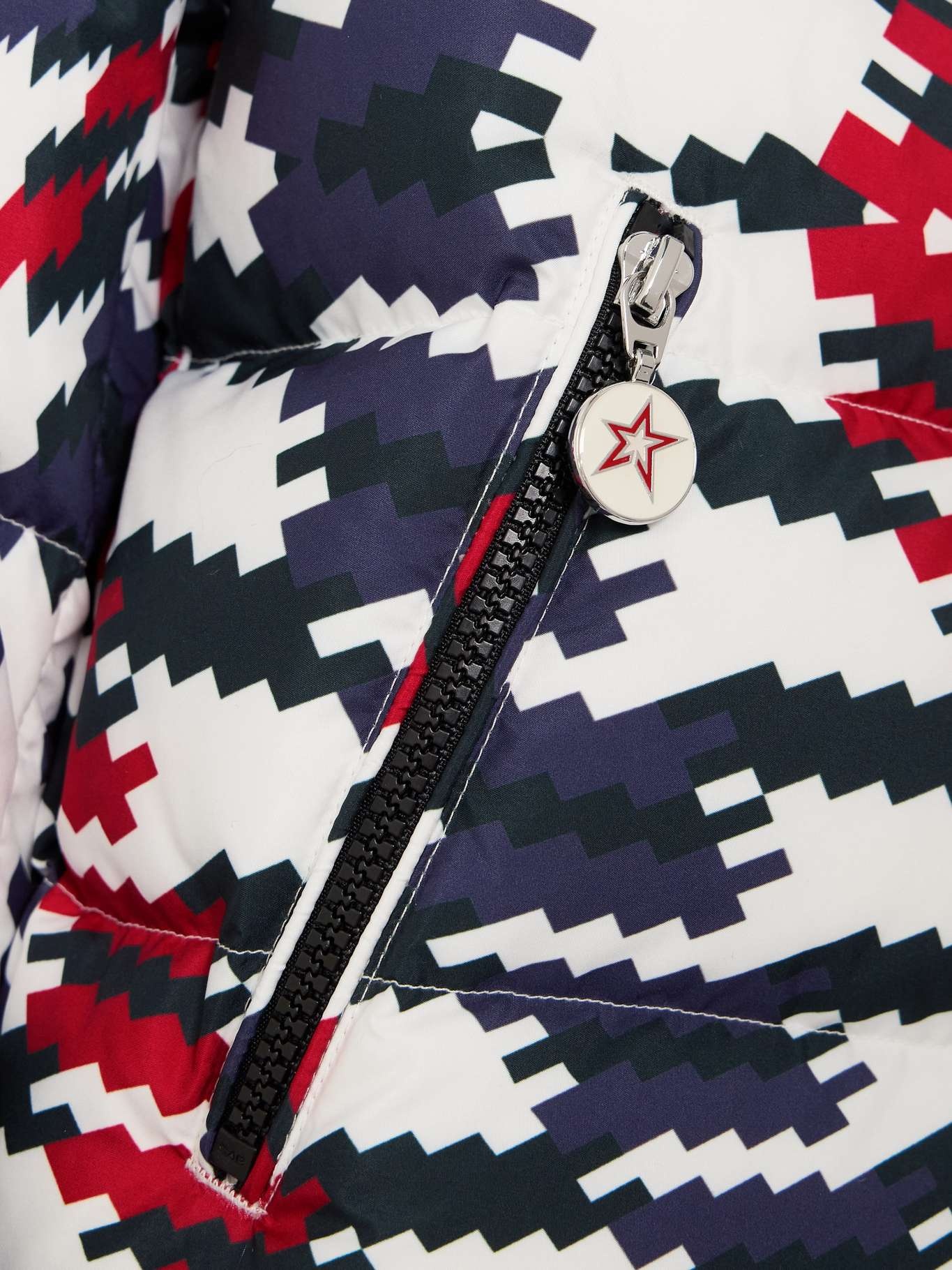 Polar Flare quilted printed down ski jacket - 4