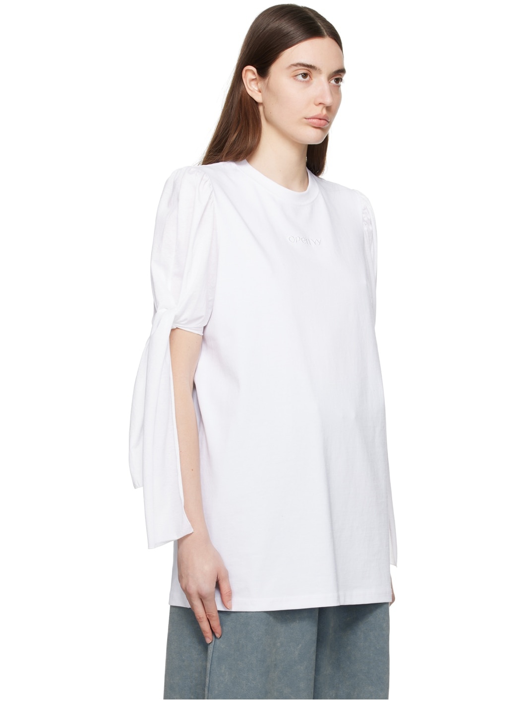 White Knotted T-Shirt - 2