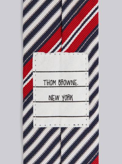 Thom Browne Multicolor Silk and Cotton Jacquard Outlined Stripe Classic Tie outlook