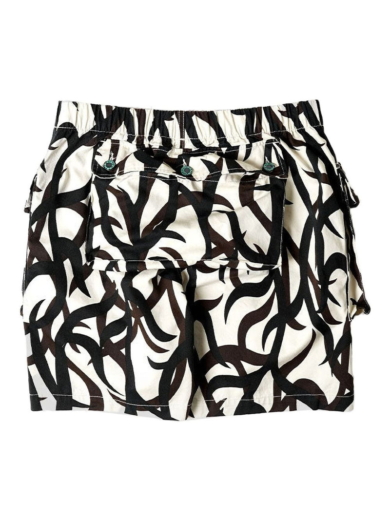 BRAIN DEAD abstract-print shorts outlook