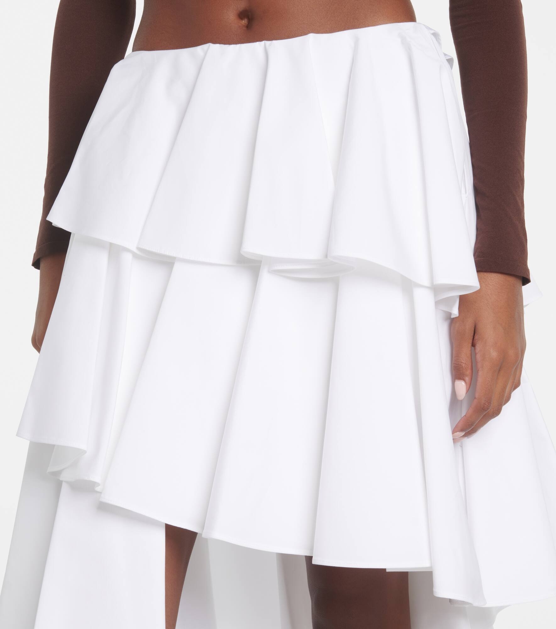 Spiral ruffled miniskirt - 4
