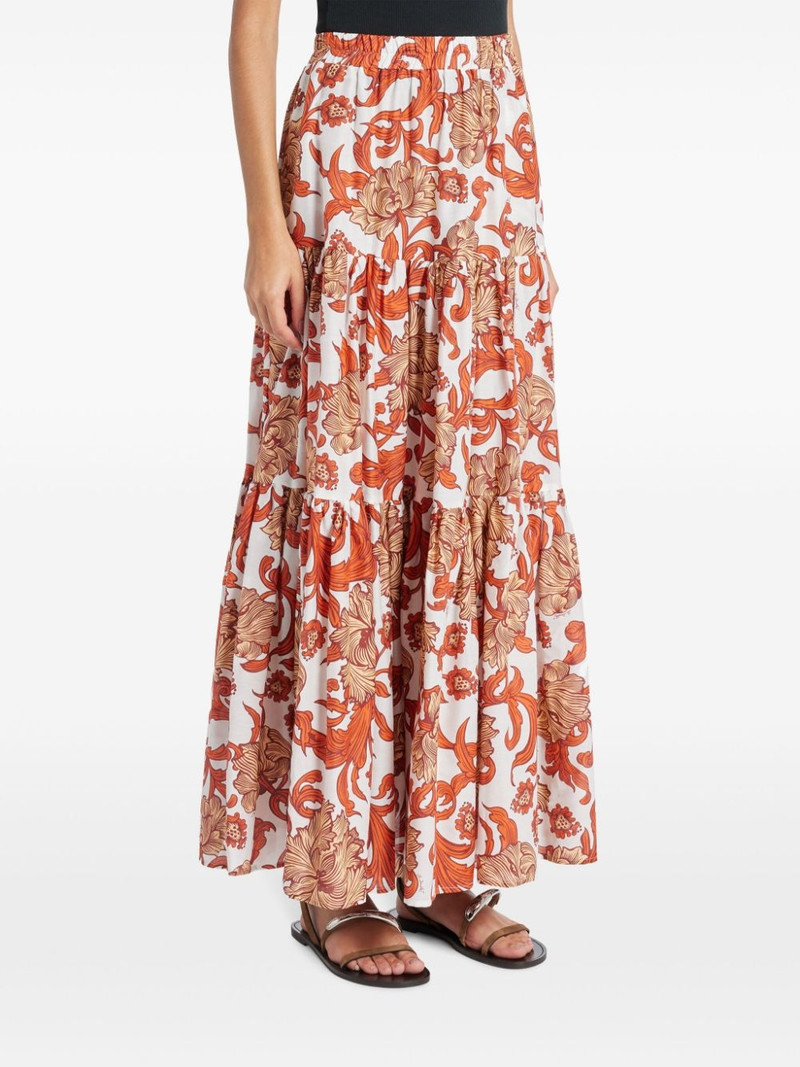 floral-print tiered skirt 3