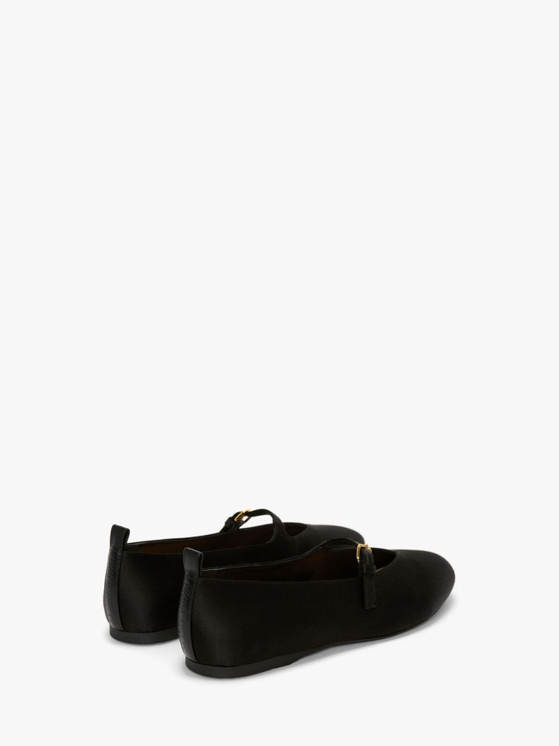 SATIN BALLERINAS WITH STRAP 3