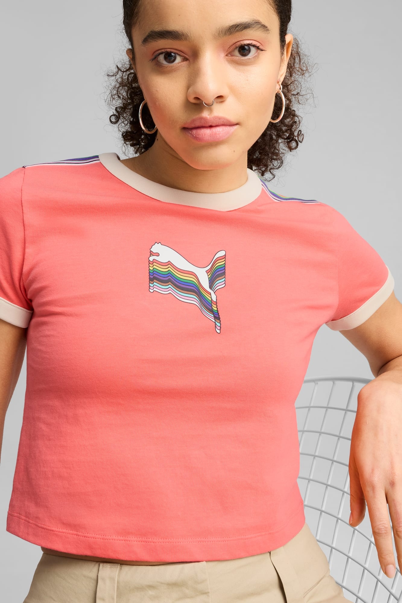 EQUAL LOVE CONFEDERATION Graphic Baby Tee Women - 4