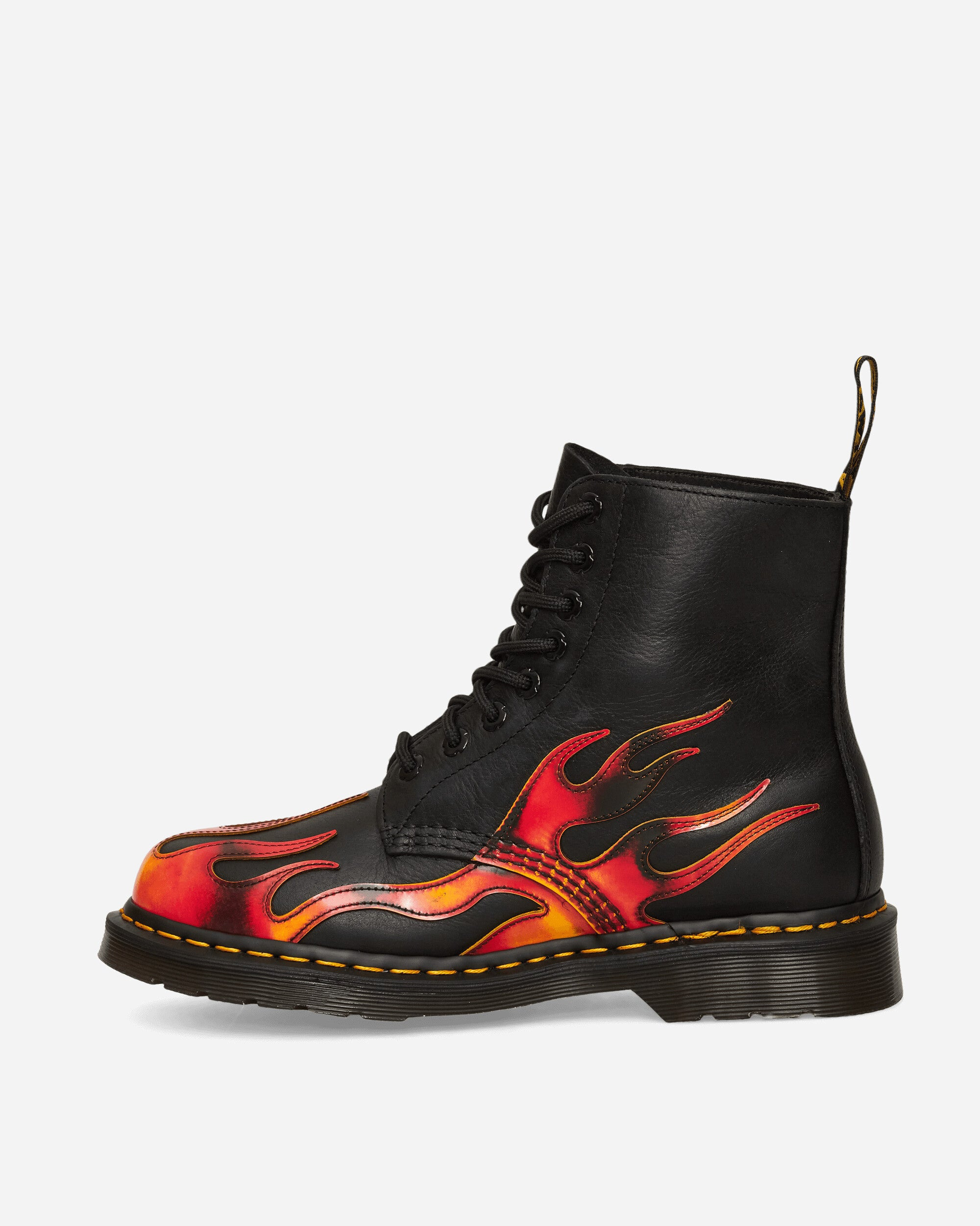 1460 Pascal Flame Boots Black / Vibrant Red - 3