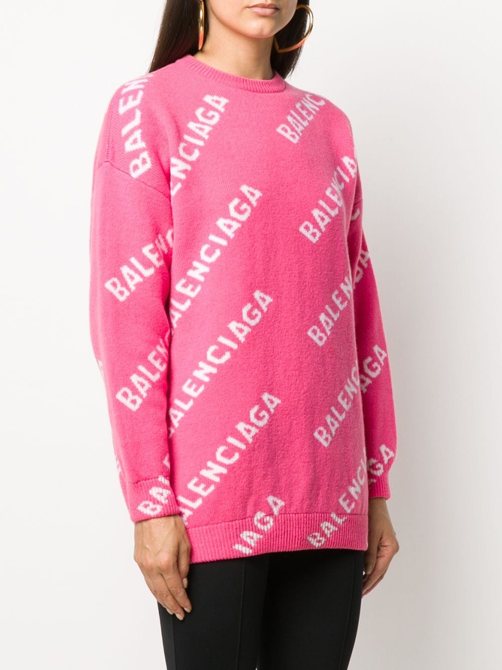 all-over logo-print jumper - 3