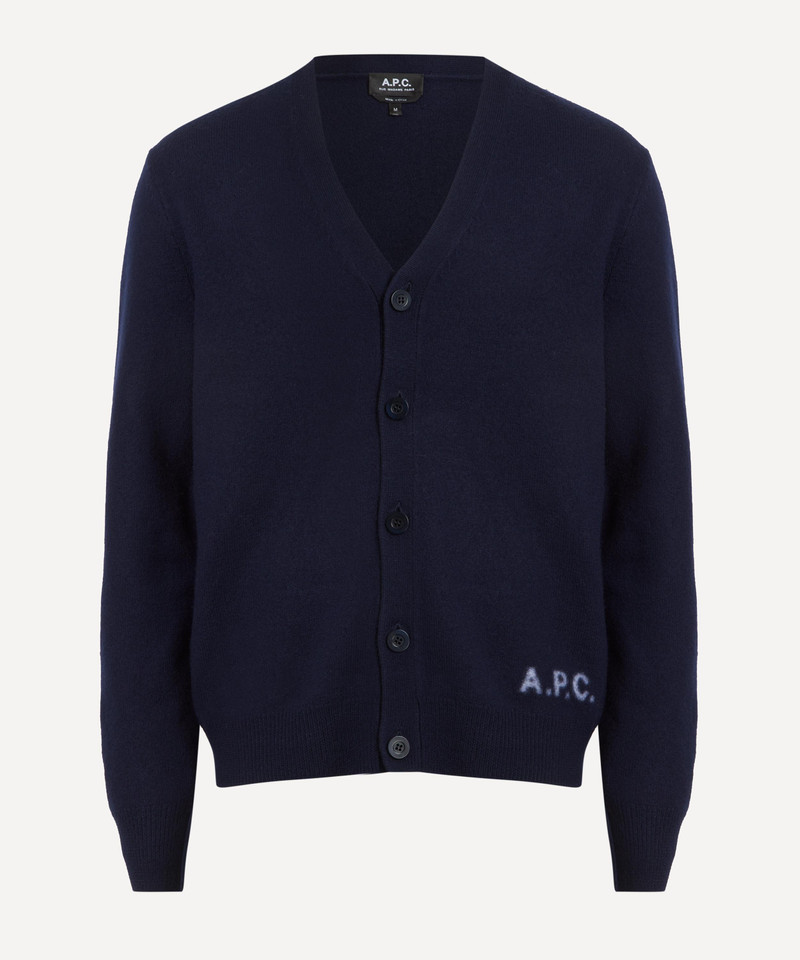 Kenny Navy V-Neck Cardigan - 1