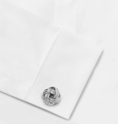 Lanvin Knot Rhodium-Plated Cufflinks outlook