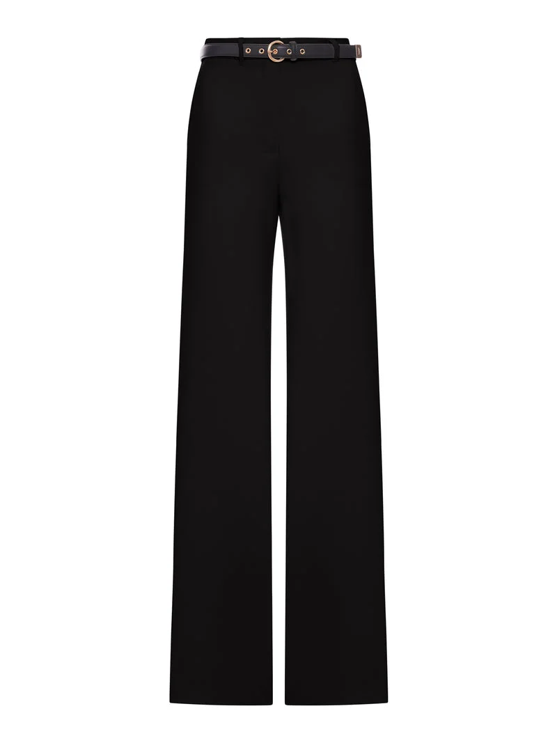 Max Mara Studio Women Wide Leg Cady Pants - 1