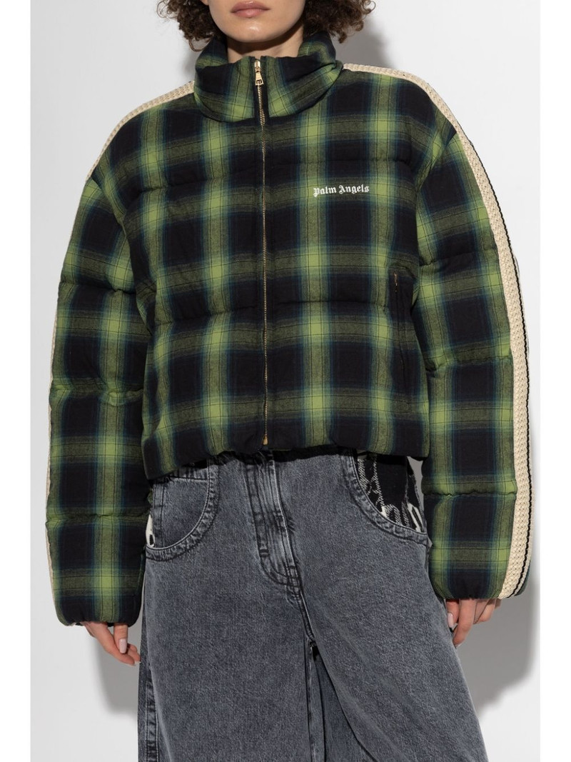 check-pattern puffer jacket 3