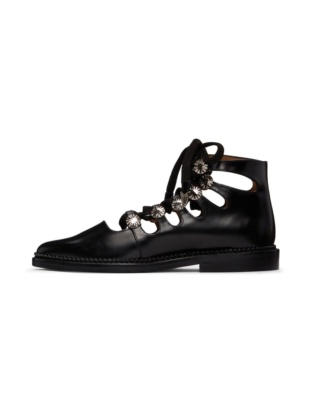 SSENSE Exclusive Black Lace-Up Oxfords - 3
