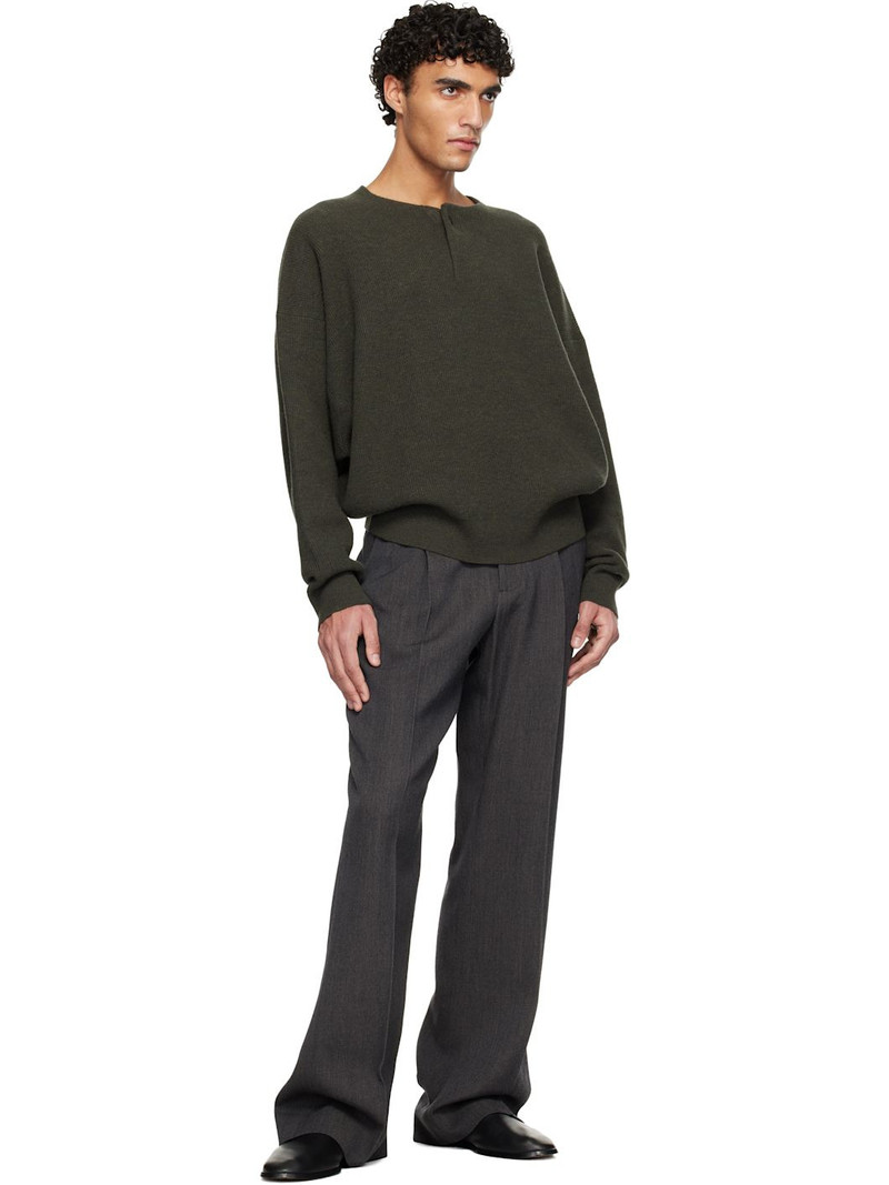 Fear of God Green Henley Sweater outlook