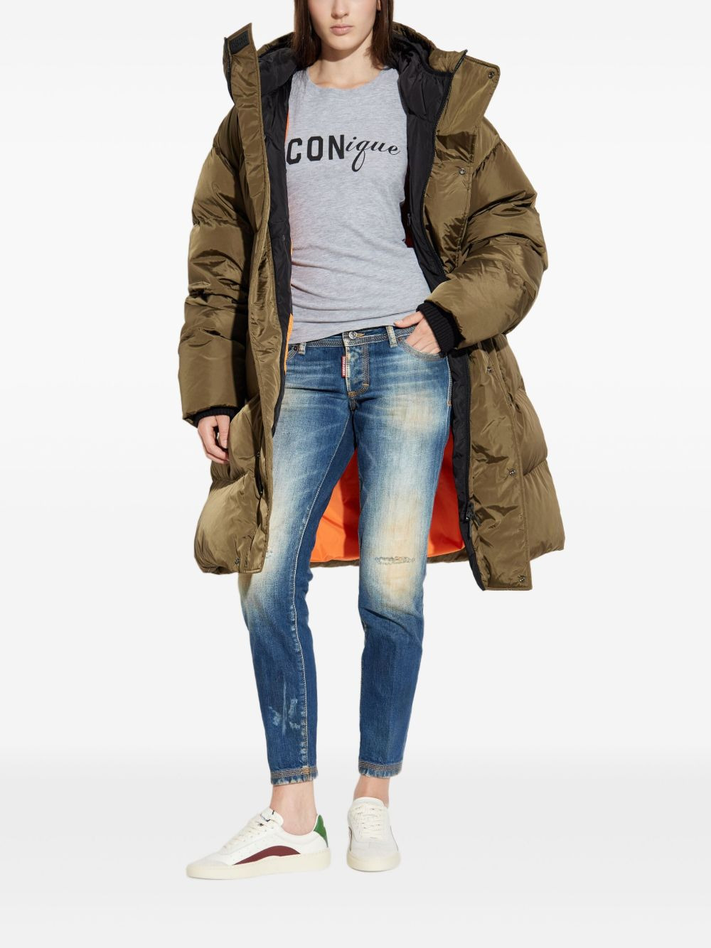 hooded puffer coat - 2