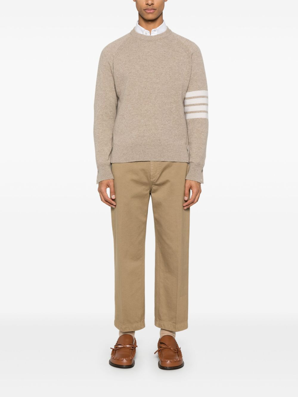 4 Bar Stripe shetland wool sweater - 2