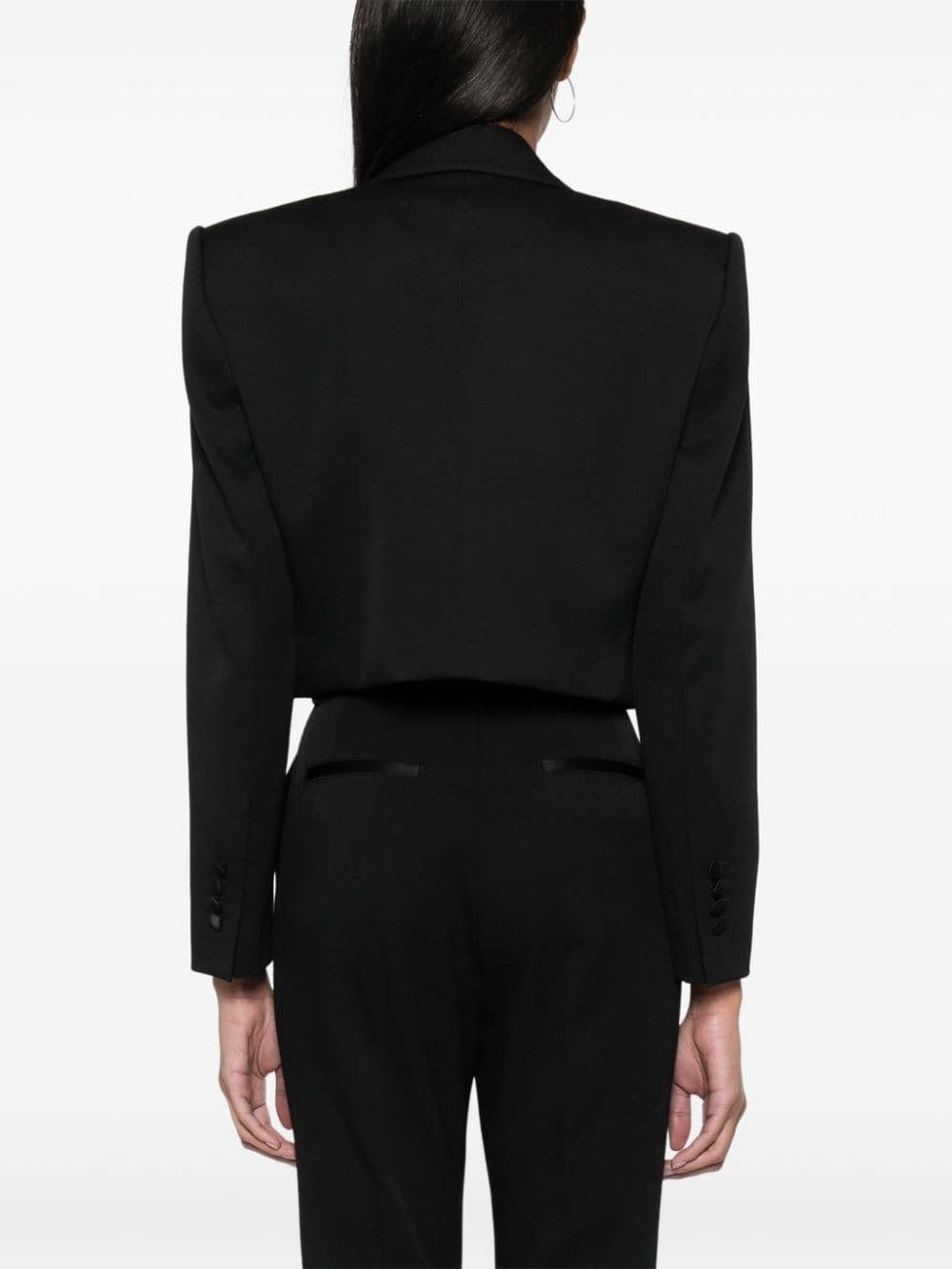 tailored cropped blazer - 4