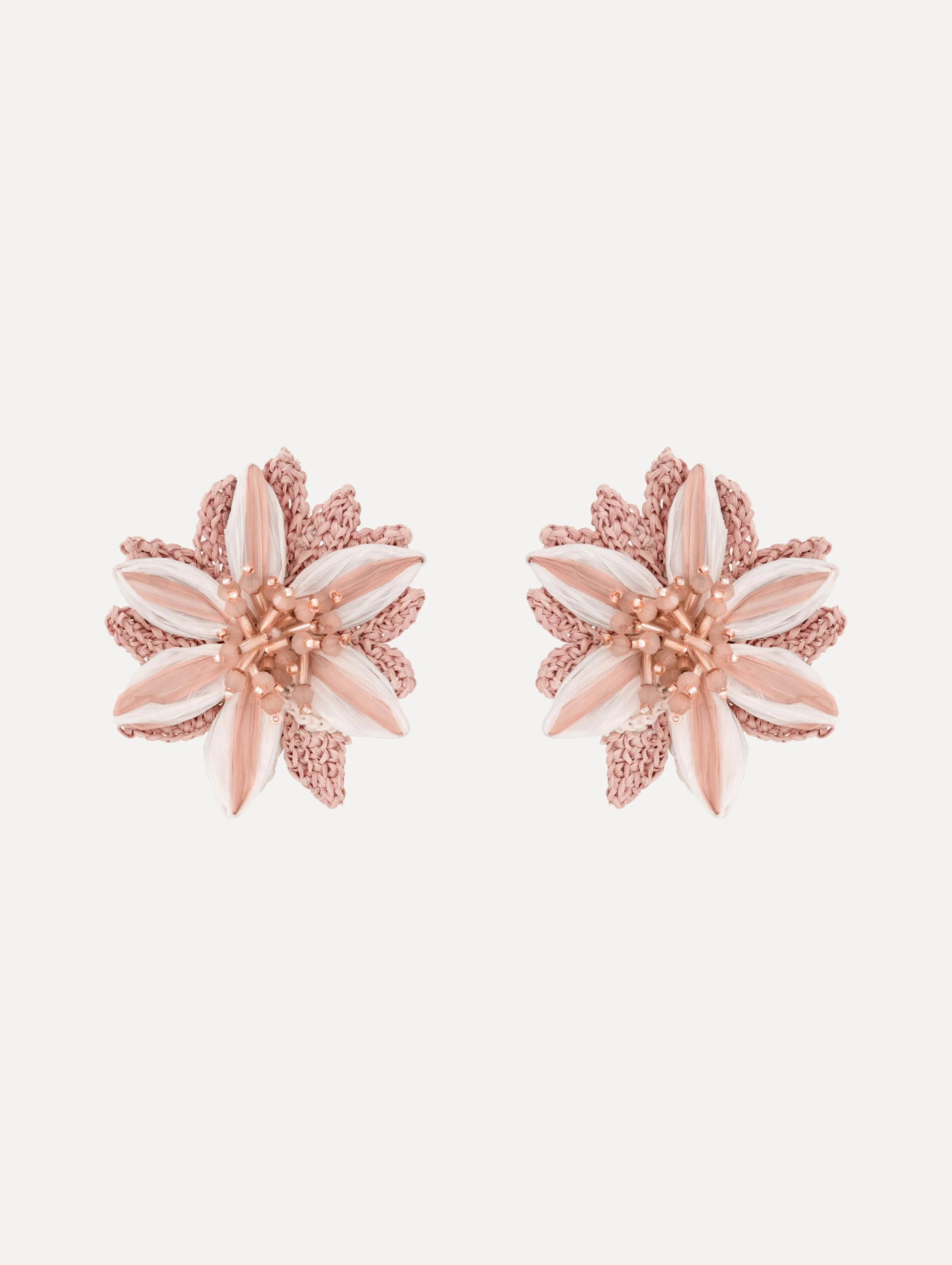 BEADED LILY EARRINGS - 1