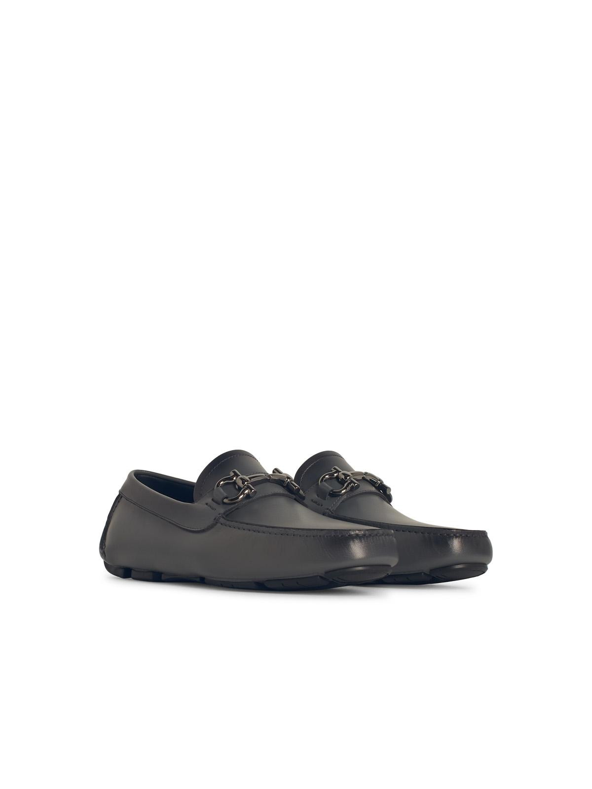 Salvatore Ferragamo Black Leather Loafers Men - 2