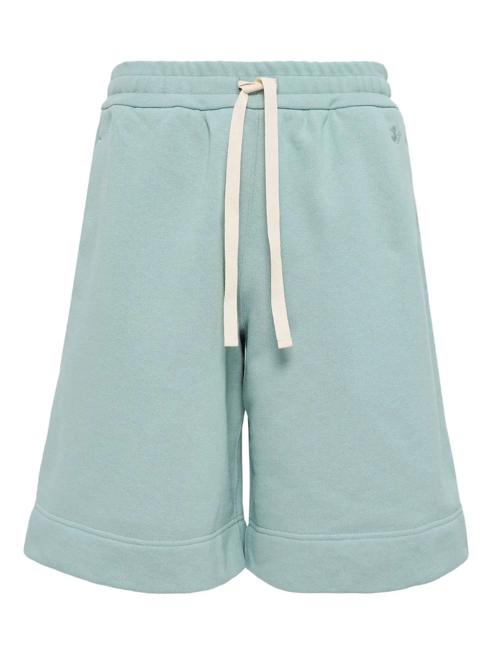 drawstring patch-pocket track shorts - 1