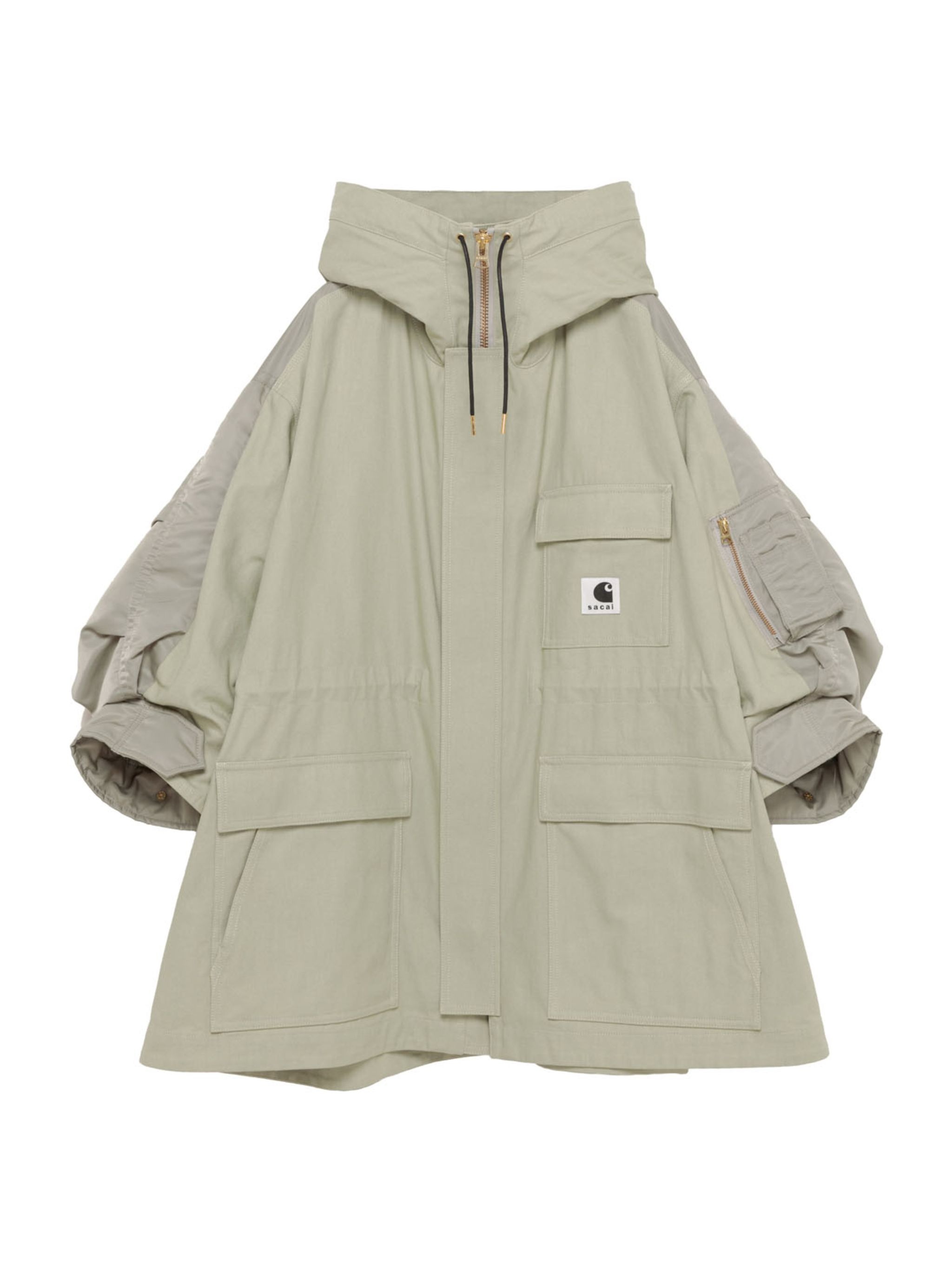sacai Carhartt WIP Duck x Nylon Twill Coat | sacai | REVERSIBLE sacai Carhartt WIP Duck x Nylon Twill Coat | sacai | REVERSIBLE